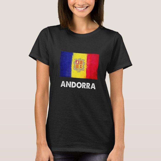 Andorra Flag  Andorran  1 T-Shirt (Vorderseite)