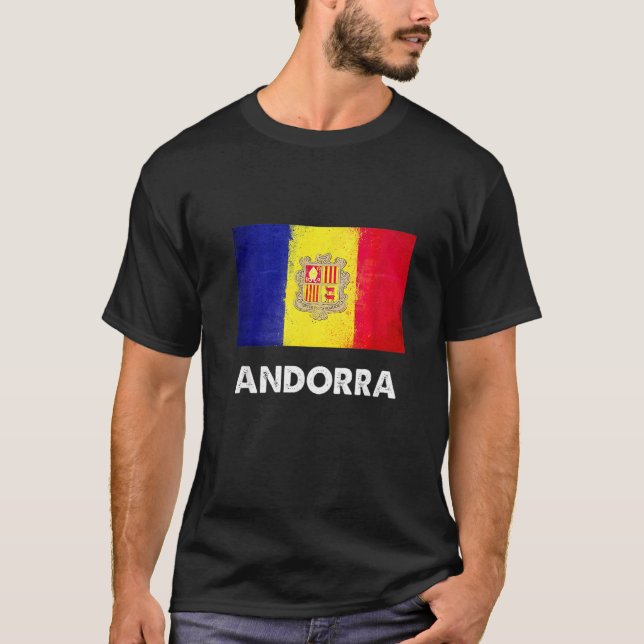 Andorra Flag  Andorran  1 T-Shirt (Vorderseite)