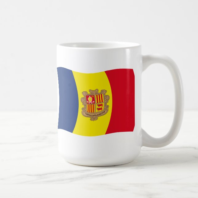 Andorra Flag Tasse (Rechts)