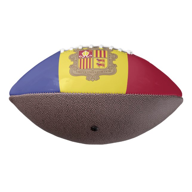 Andorra-Flagge Football (Gedreht 270)