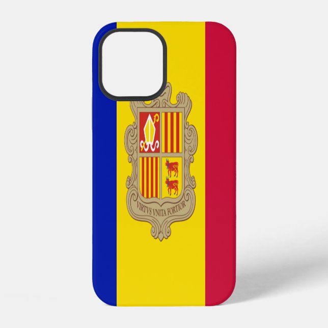 Andorra-Flagge iPhone Hülle (Rückseite)