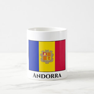 Andorra-Flagge Kaffeetasse