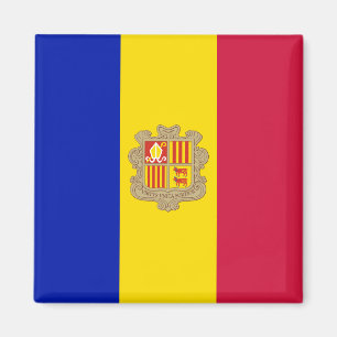 Andorra-Flagge Magnet