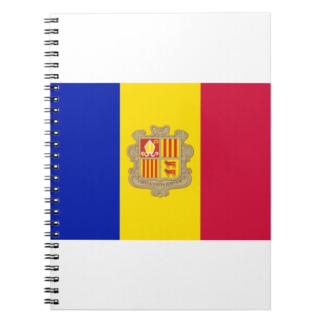 Andorra-Flagge Notizblock (Vorderseite)