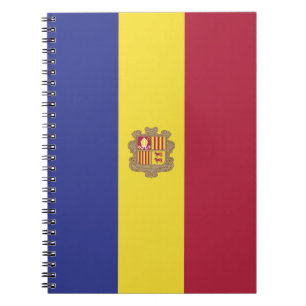 Andorra-Flagge Notizblock