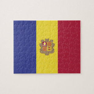 Andorra-Flagge Puzzle