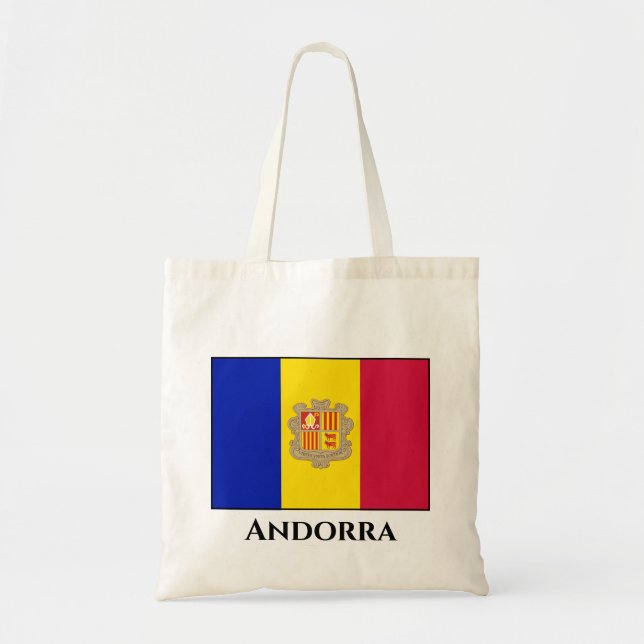 Andorra-Flagge Tragetasche (Vorne)