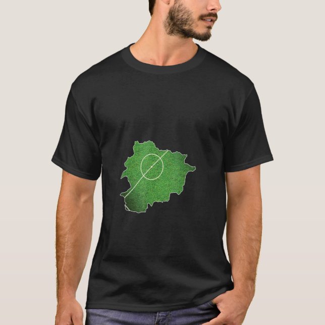 Andorra Fußball Court T-Shirt (Vorderseite)