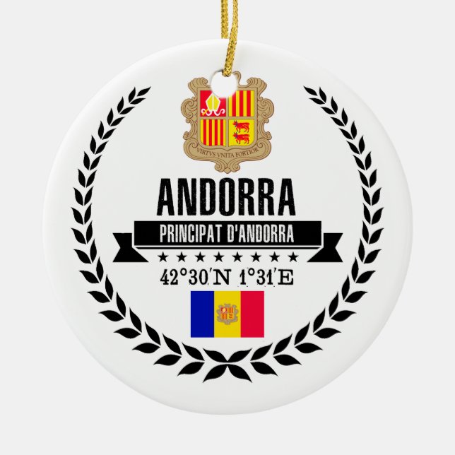 Andorra Keramikornament (Vorne)