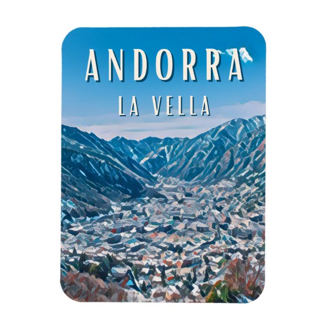 Andorra-la-Alt, Stadt der Natur Magnet (Vertikal)