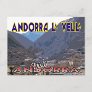Andorra La Vella, Besuch Andorra Postkarte