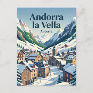 Andorra la Vella Postkarte