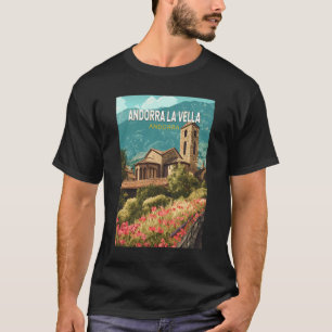 Andorra la Vella Reise Kunst Vintage T-Shirt
