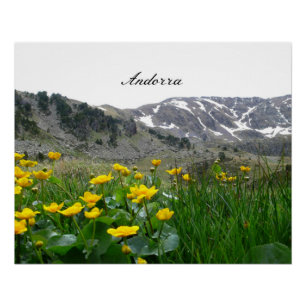 Andorra-Landschaft Poster