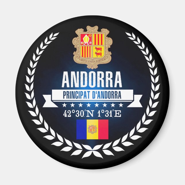 Andorra Magnet (Vorne)