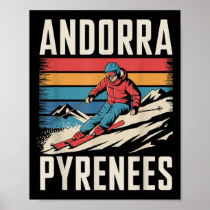 Andorra Pyrenäen Skigebiet, Fun Alpinski Poster