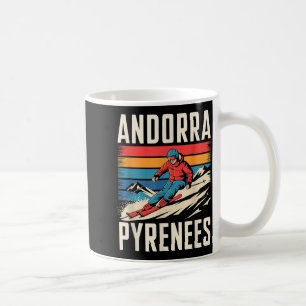 Andorra Pyrenäen Skigebiet, Spaß beim alpinen Skif Kaffeetasse