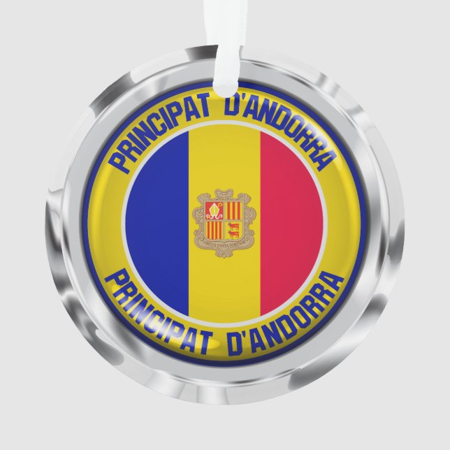 Andorra Round Emblem Ornament (Rückseite)