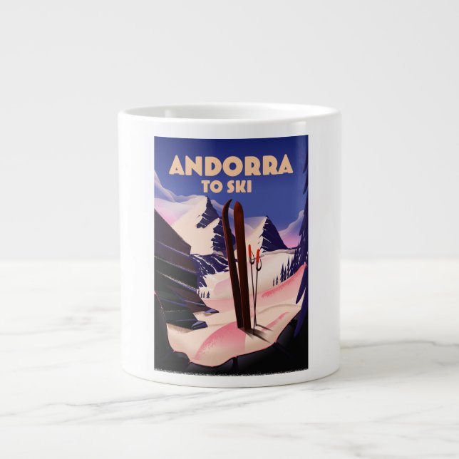 Andorra Skipposter. Jumbo-Tasse (Vorderseite)