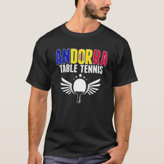 Andorra Table Tennis     Andorran Ping Pong Suppor T-Shirt