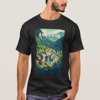 Andorra Travel Art Vintag