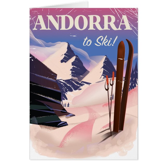 Andorra Vintage-Skiposter (Vorne)