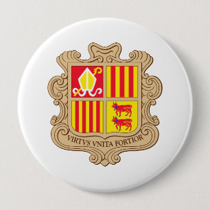 Andorra-Wappen Button