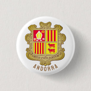 Andorra Wappen Button