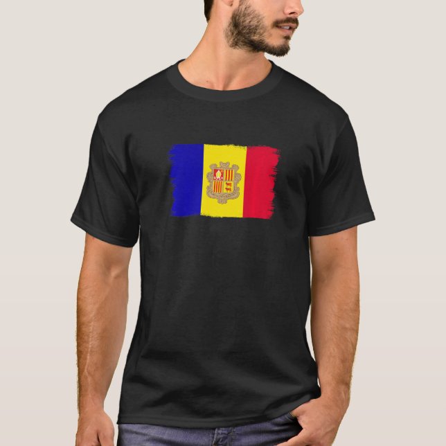 Andorran Flag Andorra T-Shirt (Vorderseite)