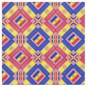 Andorran Flag & Trendy Andorra Fabric Mode Stoff