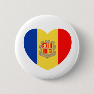 Andorran heart - For real Andorrans! Button