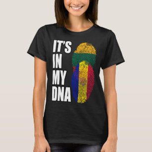 Andorran und litauisches "Mix-DNA-Heritage" T-Shirt