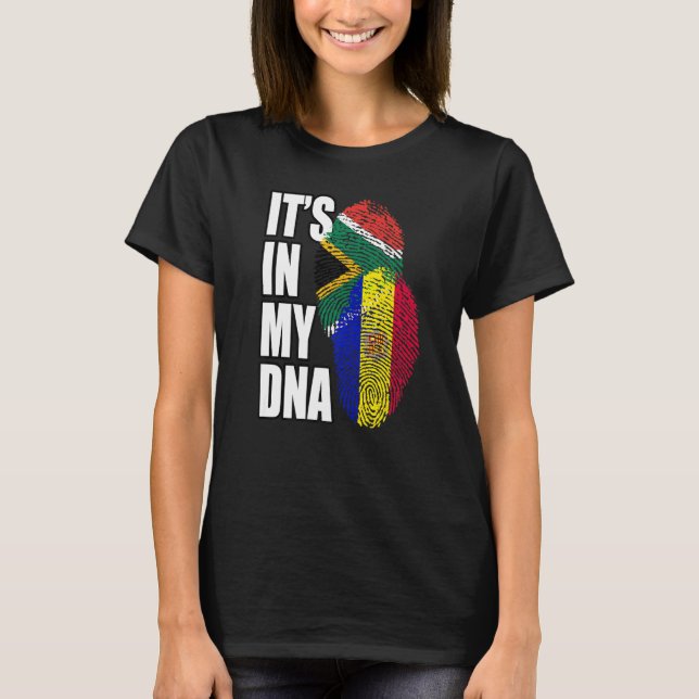 Andorran und Südafrika - DNA-Flaggen T-Shirt (Vorderseite)