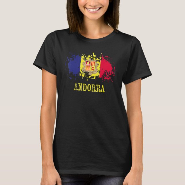 Andorrian enthusiasts for Andorra and Andorra T-Shirt (Vorderseite)