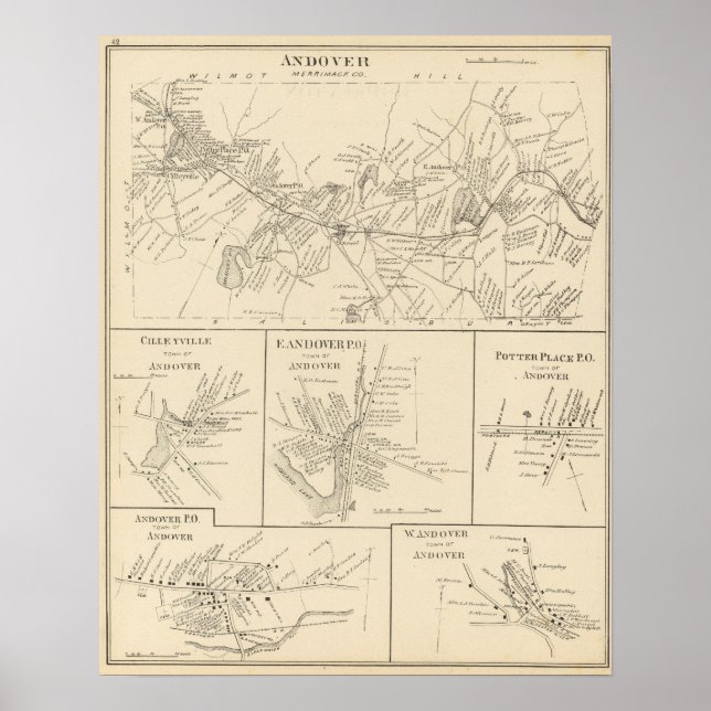 Andover, Merrimack Co Poster (Vorne)