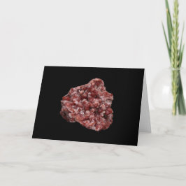 Andradite Garnet und Calcite Cluster Add Text Karte