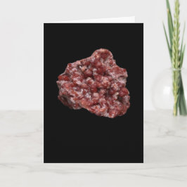 Andradite Garnet und Calcite Cluster Add Text Karte