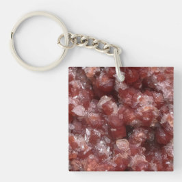 Andradite Garnet und Calcite-Cluster Schlüsselanhänger