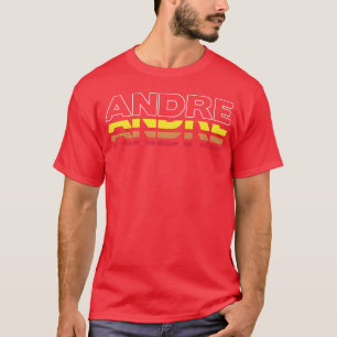 Andre Vorname Lustig Vintage Sonnenuntergang Andre T-Shirt