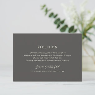Andrea Brown Elegant Wedding Begleitkarte