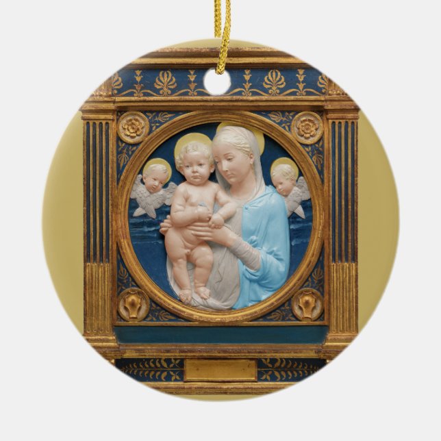 Andrea Della Robbia c1485 Madonna and Child Keramik Ornament (Vorne)