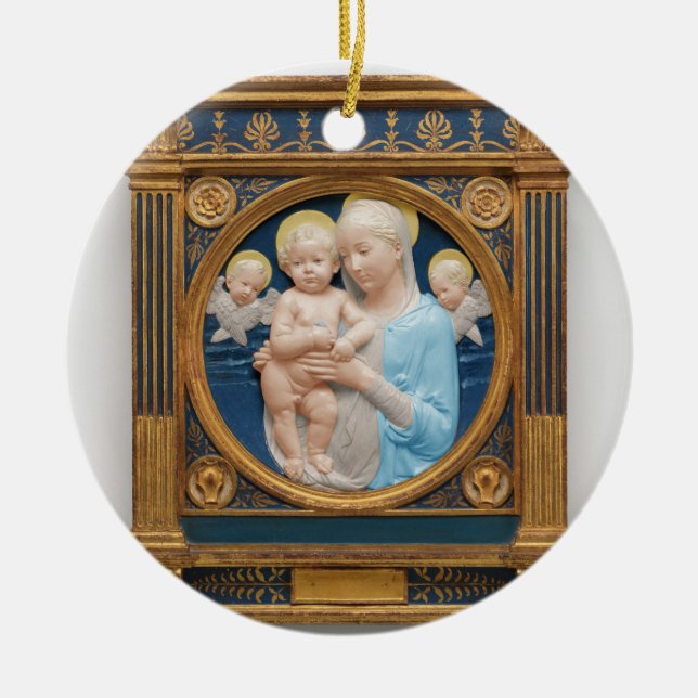 Andrea Della Robbia c1485 Madonna and Child Keramik Ornament (Vorne)
