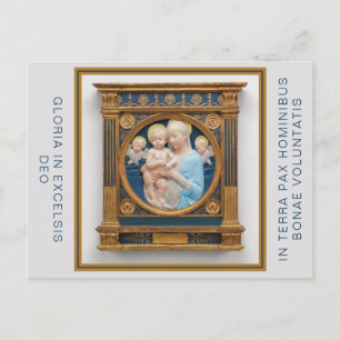 Andrea Della Robbia Weihnachtspostkarte Ankündigungspostkarte