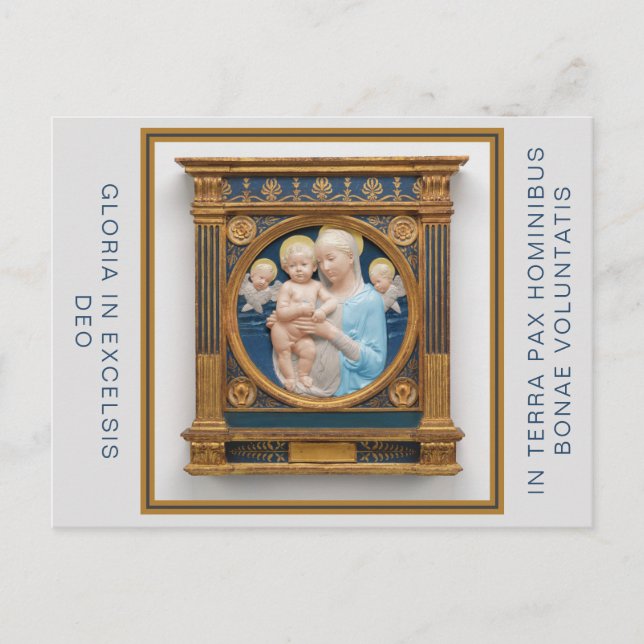 Andrea Della Robbia Weihnachtspostkarte Ankündigungspostkarte (Vorderseite)