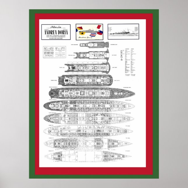 Andrea Doria Poster (Vorne)
