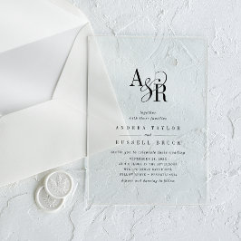 ANDREA Einfache moderne Minimalistische klassische Acryleinladungen