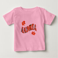 Andrea, Mädchenname aus Lilies, T - Shirt