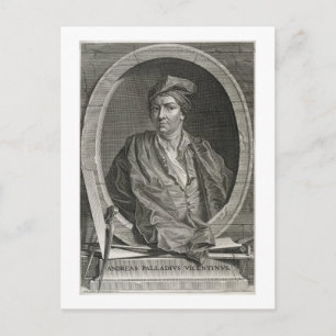 Andrea Palladio (1508-80), Gravur von Bernard Pica Postkarte
