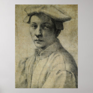 Andrea Quaratesi Portrait von Michelangelo Poster