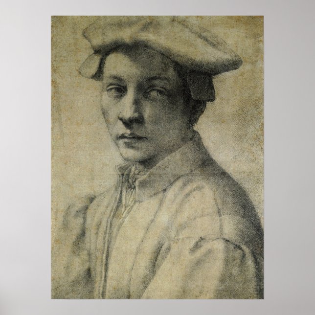 Andrea Quaratesi Portrait von Michelangelo Poster (Vorne)